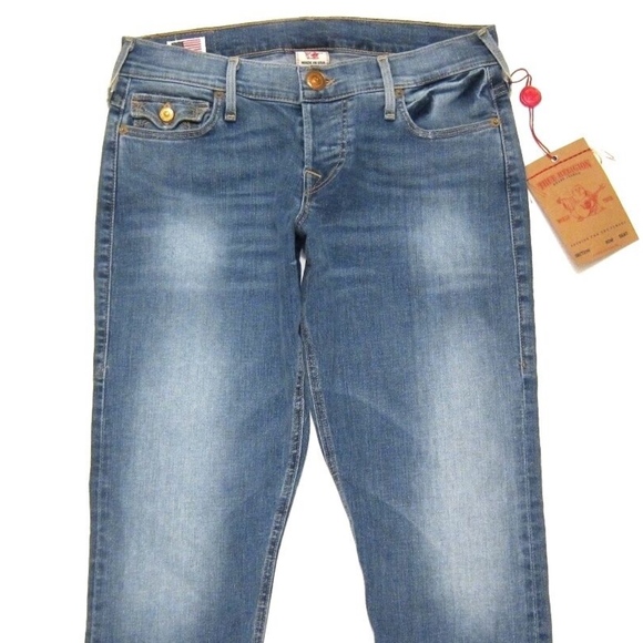 NWT True Religion Jeans Lisa Snake Eyes Boyfriend - Picture 2 of 7